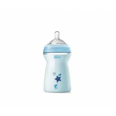 Chicco Naturalfeeling mėlynas kūdikių buteliukas Fast Flow 330ml 6m