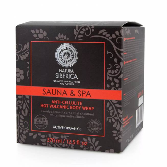 "Natura Siberica Sauna & Spa Body Wrap Anti-Cellulite Hot Volcanic" 370ml