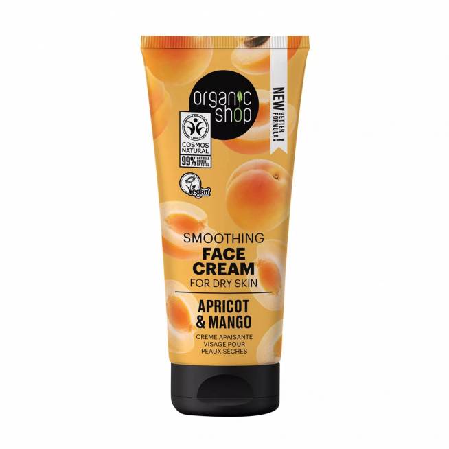 "Natura Siberica" ekologiškų produktų parduotuvė "Apricot Smoothing Crema Facial Piel Seca" 50ml