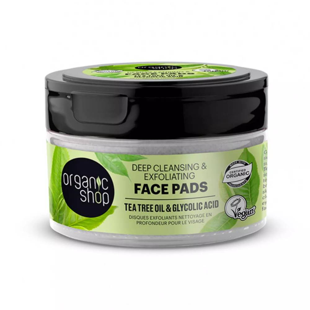 Ekologiška parduotuvė "Tea Tree Discos Faciales Exfoliantes Oil Deep Cleansing" 20un