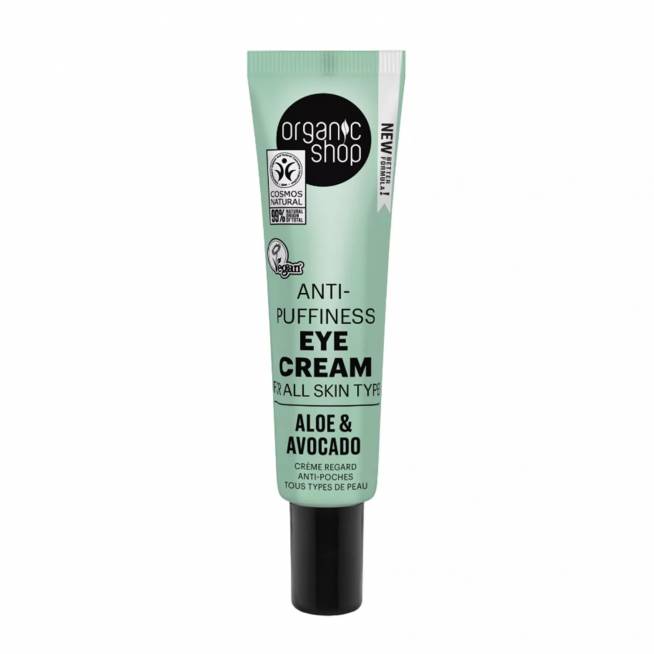 "Organic Shop Aloe Crema De Ojos" kremas nuo veido paburkimo 30ml