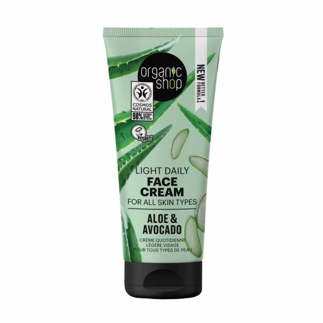 Organic Shop Aloe Diaria veido kremas Todo Tipo De Pieles 50ml