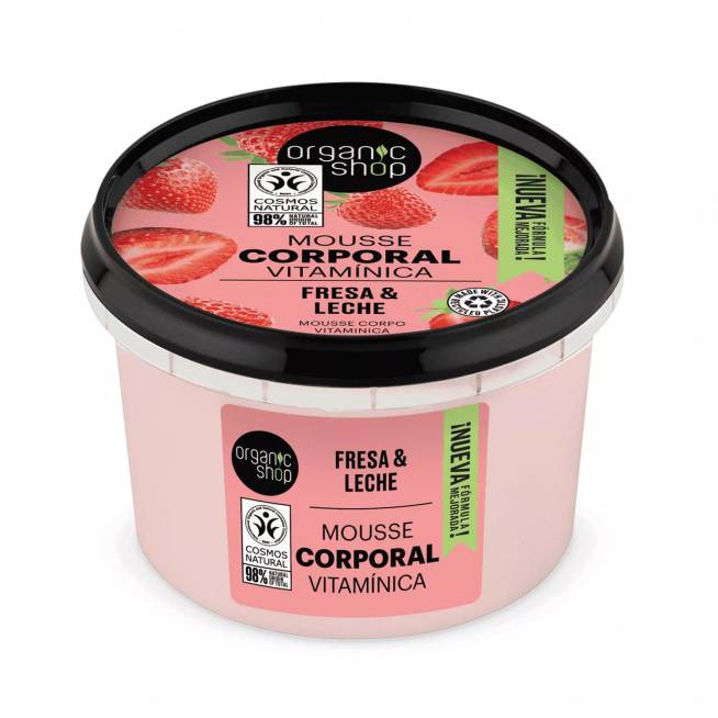 Organic Shop Yogur De Fresa Mousse Corporal Vitaminic 250ml