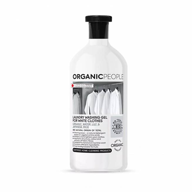 "Organic People White Clothes" Ekologiškas vandens lelijų ir japoniškų ryžių skalbimo gelis 200ml