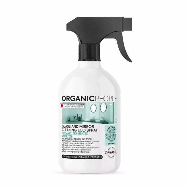 "Organic People" Stiklo ir veidrodžio valymo purškiklis Eco Spray 200ml