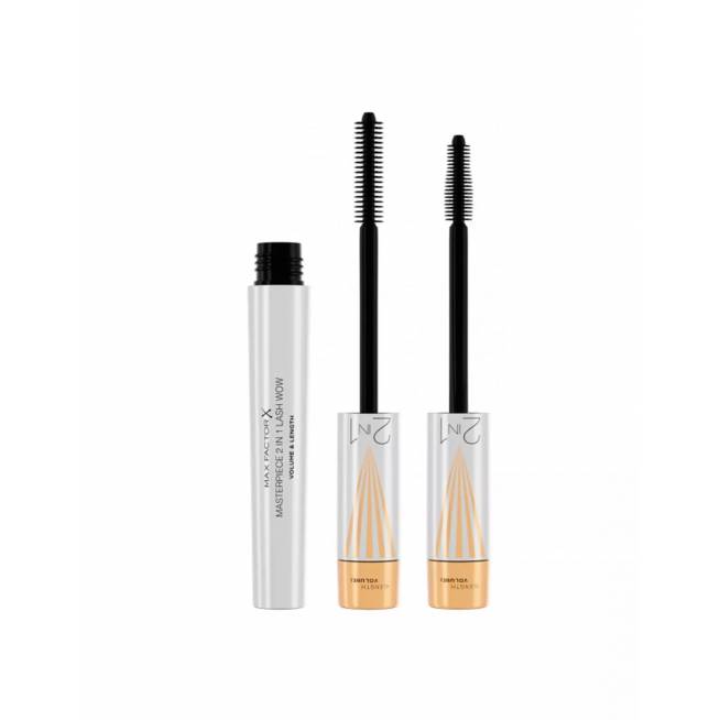 "Max Factor Masterpiece 2 in 1 Lash Wow Volume y Length 001-Black" 7ml