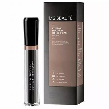 M2 Beauté antakių ryškinimo priemonė Color Care Brown 6ml