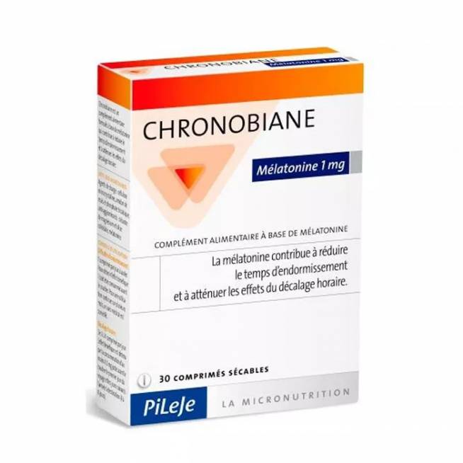 Pileje Chronobiane Melatonin 1mg 30 tablečių