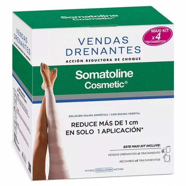 "Somatoline" drenažiniai tvarsčiai "Maxi Kit" 4 dalių rinkinys