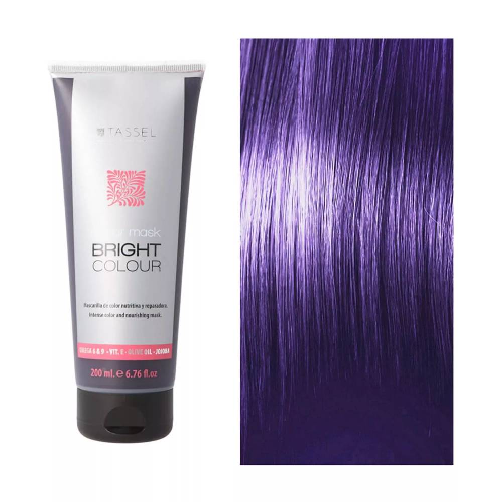 Eurostil Bright Colour Maskarila Capilar Color Violeta 1un