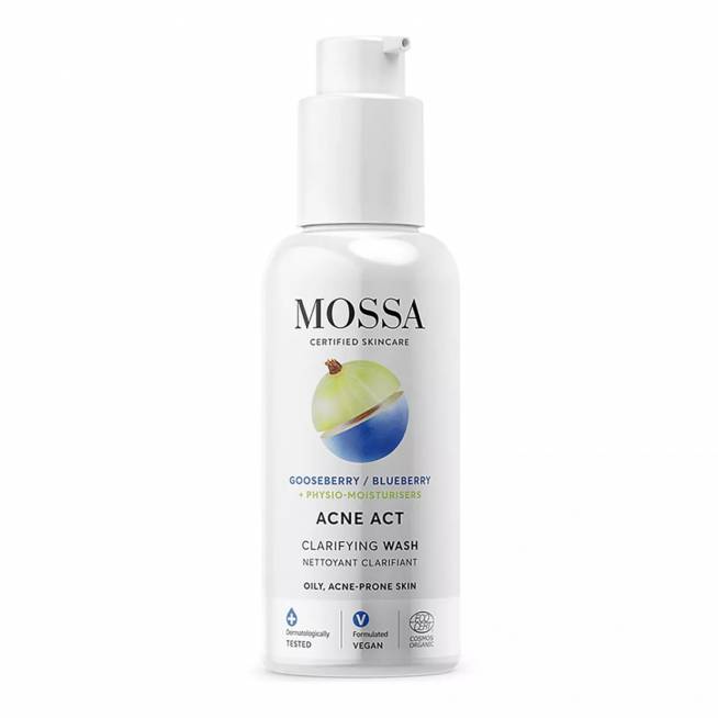 "Mossa Cosmetics Mossa Acne Act Gel Limpiador Facial 140ml