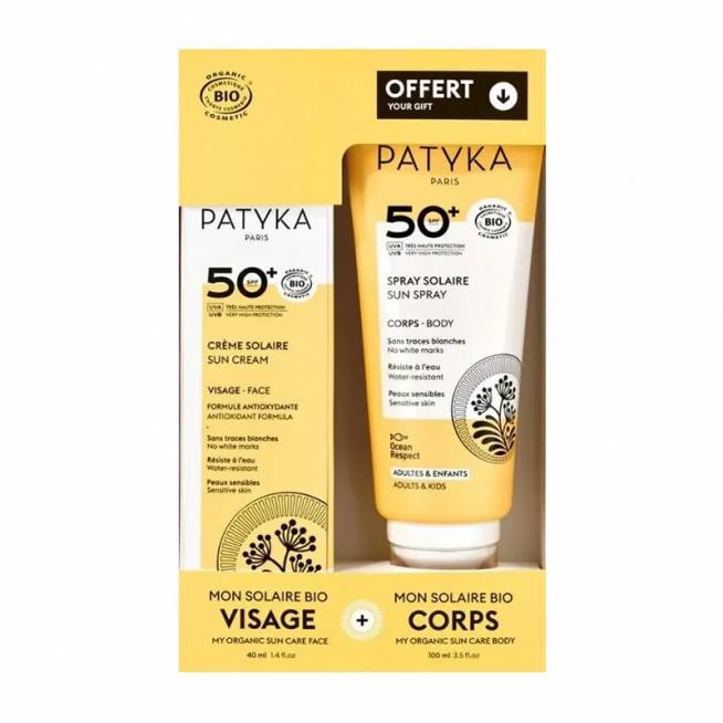 Patyka Pack Saulės kremas 50+ 40ml / purškiklis nuo saulės 50+ 100ml