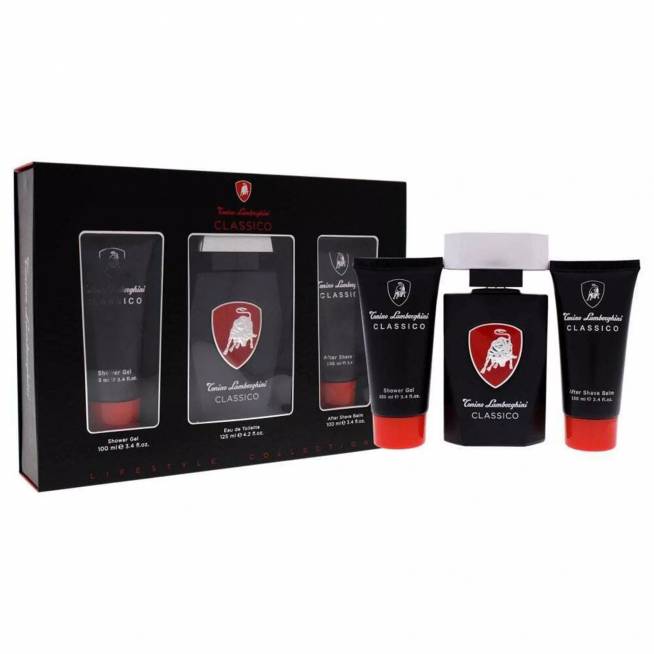 Tonino Lamborghini Classic Tualetinis vanduo 125ml Purškiamasis gelis 100ml Balzamas po skutimosi 100ml