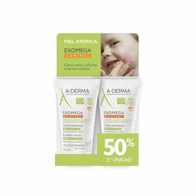 "A Derma Exomega Control" minkštinamasis kremas 2x50ml