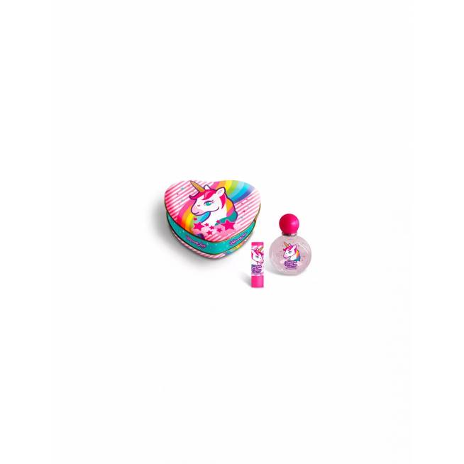 Cartoon Lorenay Unicorn Love Estuche Corazon Edt 50ml lūpų dažai