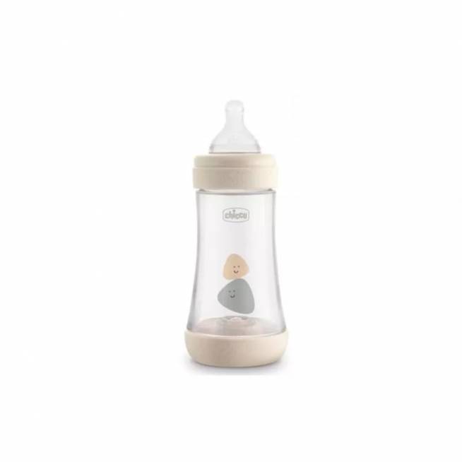 Chicco buteliukas Perfect5 2M+240ml, silikoninis, neutralus