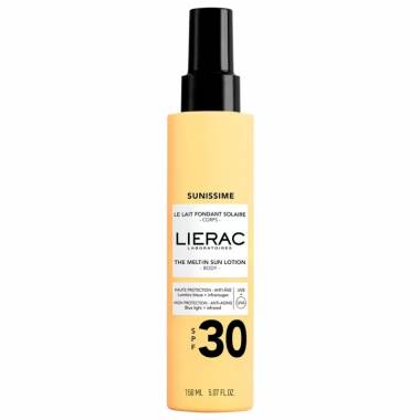 "Lierac Sunissime" tirpstantis kūno pienelis nuo saulės Spf30 150ml