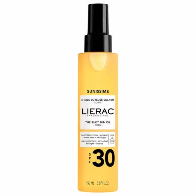 Lierac Sunissime šilkinis kūno aliejus nuo saulės Spf30 150ml