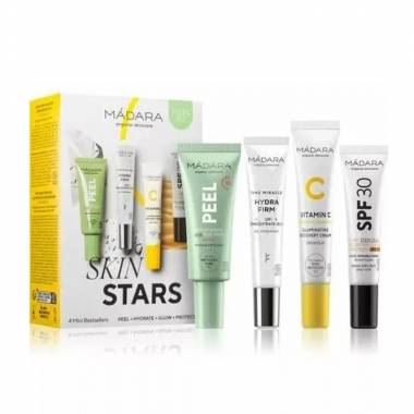 Mádara Madara Skin Stars Crema Peel Pack 1un Hydrate Crema Glow 1u Protect Pack