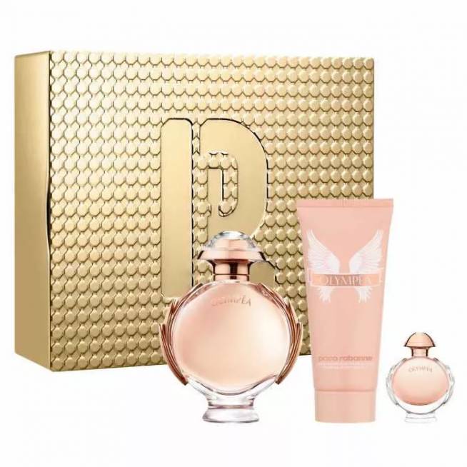 Paco Rabanne Olympéa kvepalų purškiklis 80 ml, 3 dalių rinkinys