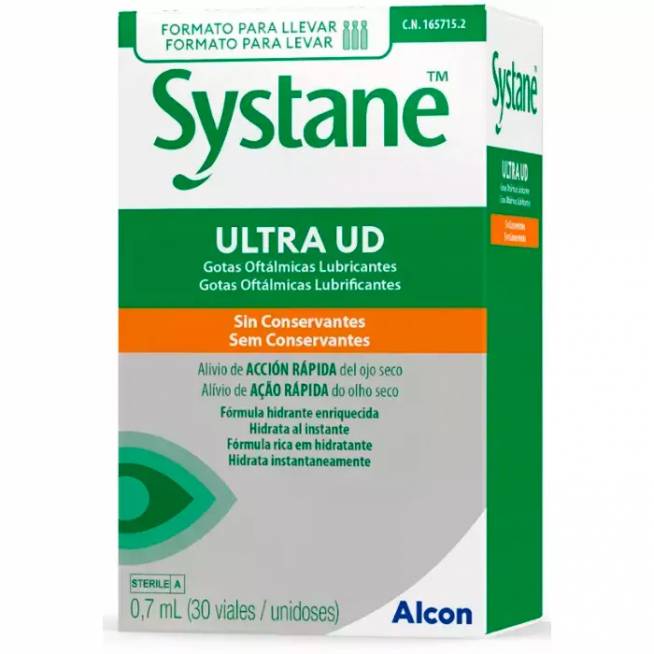 "Alcon Systane Ultra Ud" akių lašai 30 atskirų dozių