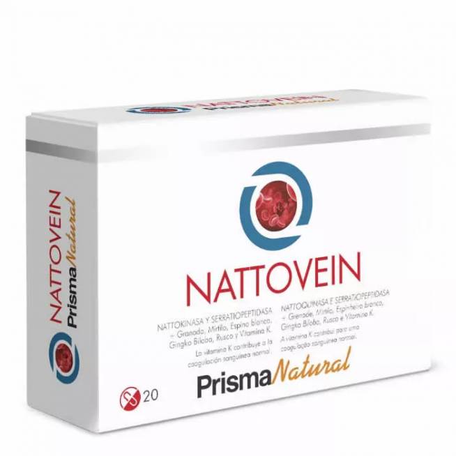 "Prisma Natural Nattovein" 20 kapsulių