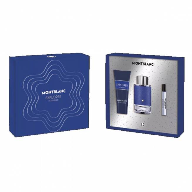 Montblanc Explorer Blue Eau De Parfum Pour Homme 100ml Spray Balsamo After Shave 150ml Miniatura 4 5ml