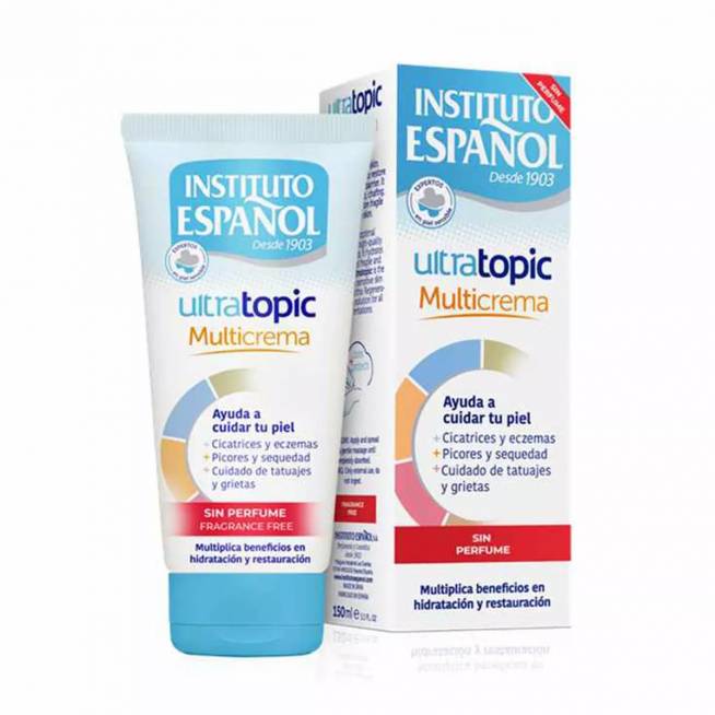 "Instituto Español Ultratopic Multi-Cream" daugiafunkcinis kremas be kvapiklių 150ml