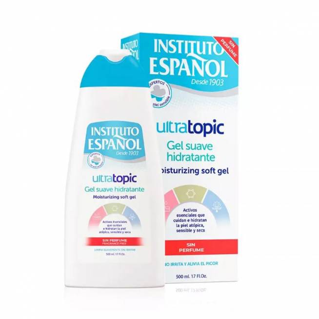 Instituto Español Ultratopic švelnus drėkinamasis gelis be kvapo 500ml