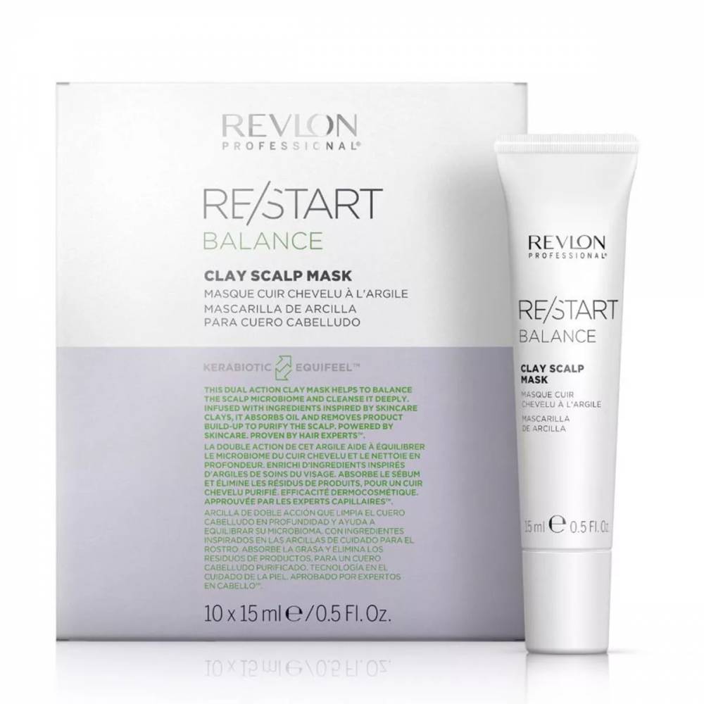 "Revlon Re-Start Balance Clay" galvos odos kaukė 1un