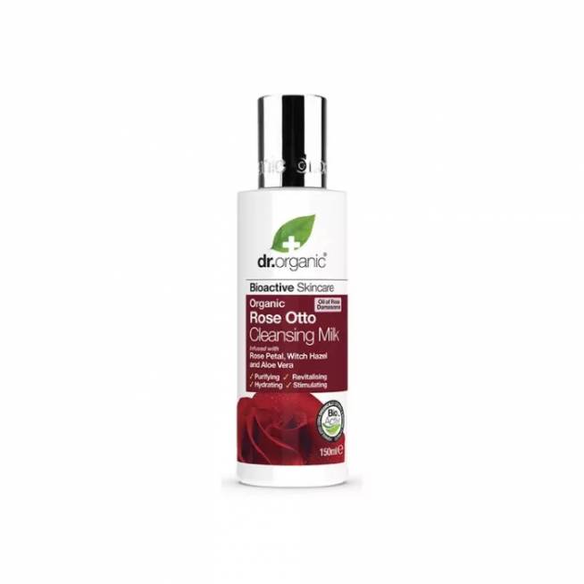 Dr. Organic Rose Otto valomasis pienelis 150ml