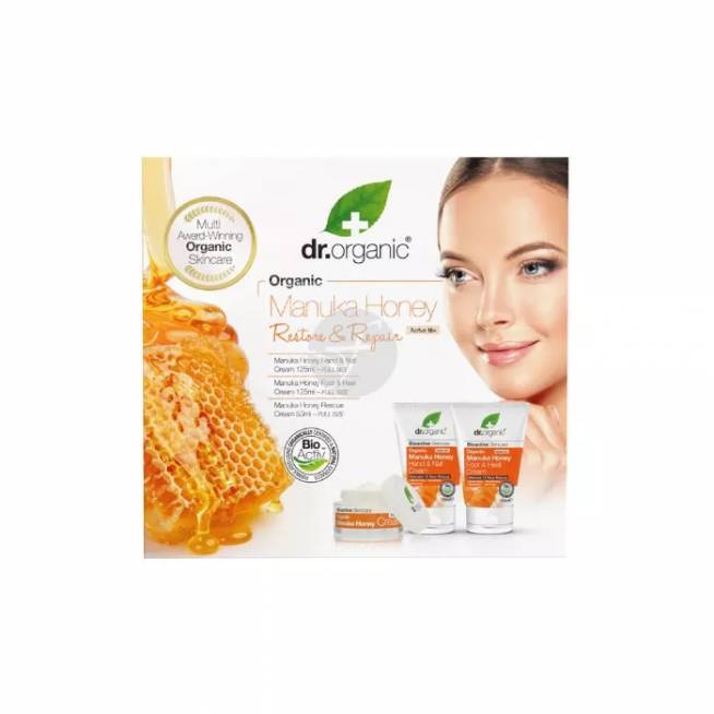 "Dr. Organic Manuka Honey Restore & Repair" rinkinys