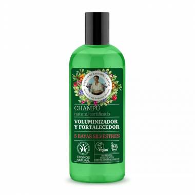 "Green Agafia 5 Wild Berries" natūralus apimties suteikiantis šampūnas 260ml