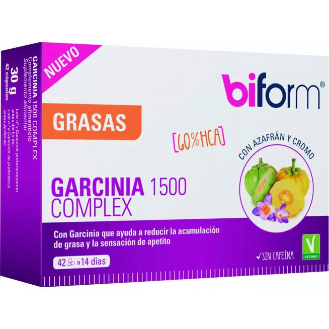 Biform Garcinia 1500 kompleksas 42 kapsulės