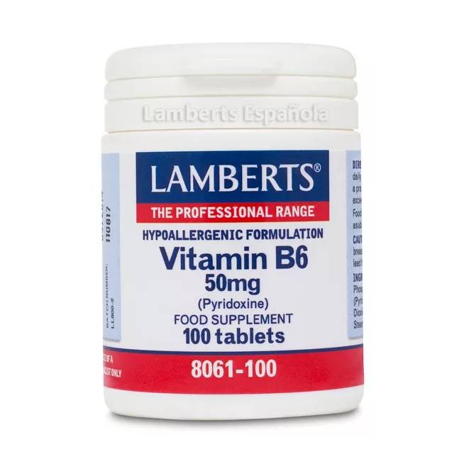 "Lamberts Vitamina B6" 50 mg 100 tablečių