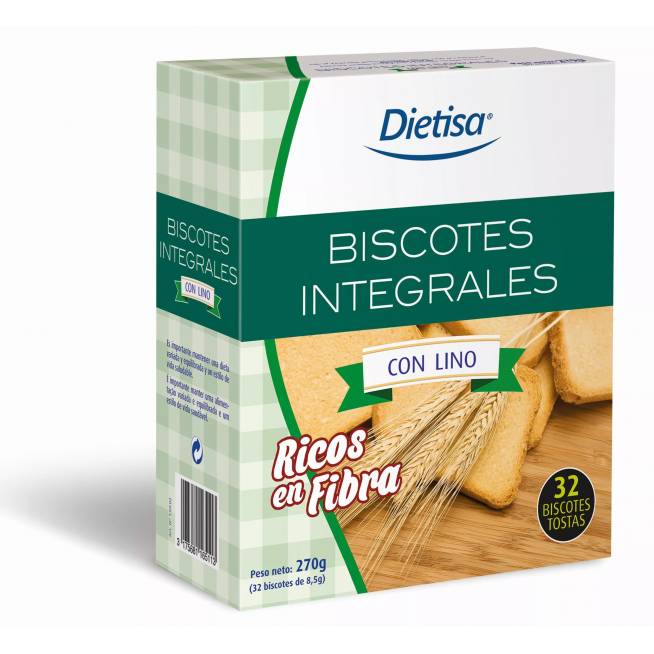 Dietisa Biscotes De Lino 32 Uds 270 gramų