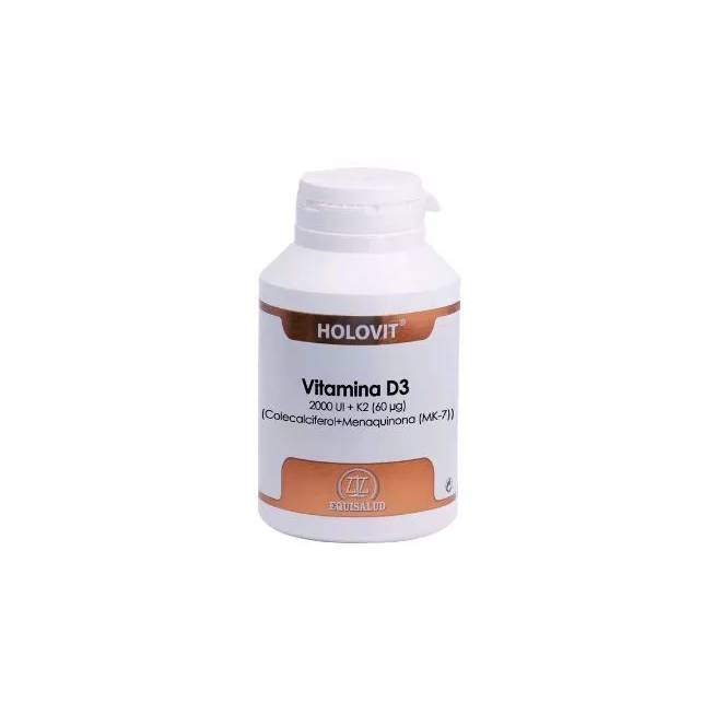 Equisalud Holovit Vitamina D3 2,000 Ui K2 60 Ug 180 Cap