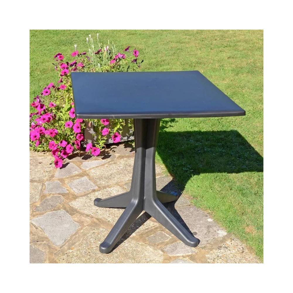 Lauko stalas Progarden Ponente, antracito, 70 cm x 70 cm x 72 cm