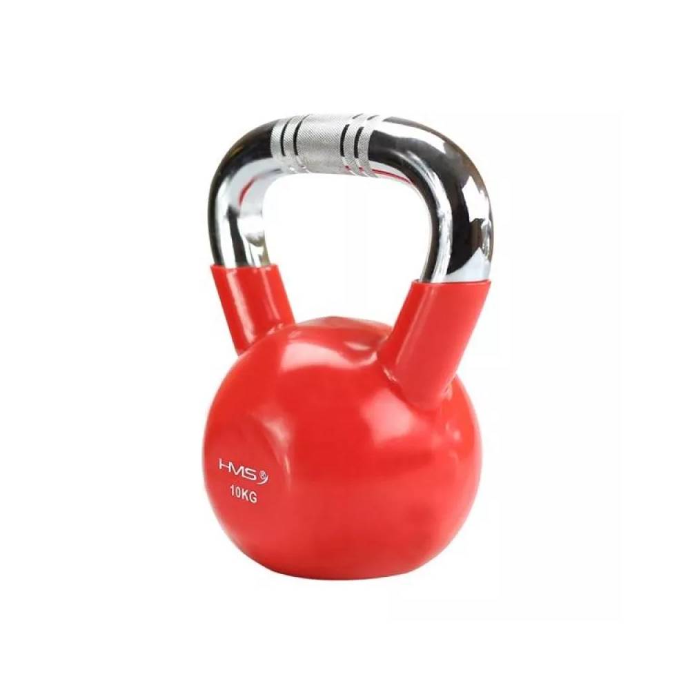 Kettlebell ketaus kumštelinė chromuota rankena HMS KTC06 RED