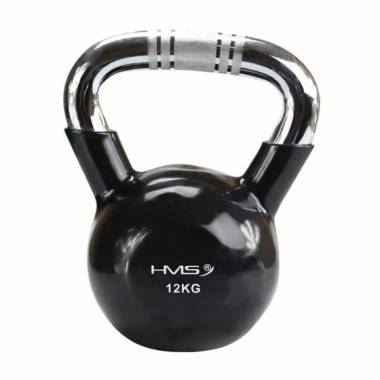 Kettlebell ketaus rankena su chromu HMS KTC16 BLACK