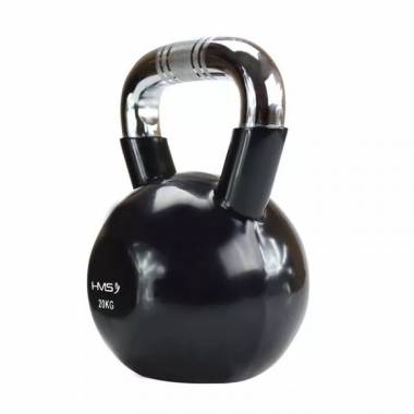 Kettlebell ketaus rankena su chromu HMS KTC16 BLACK