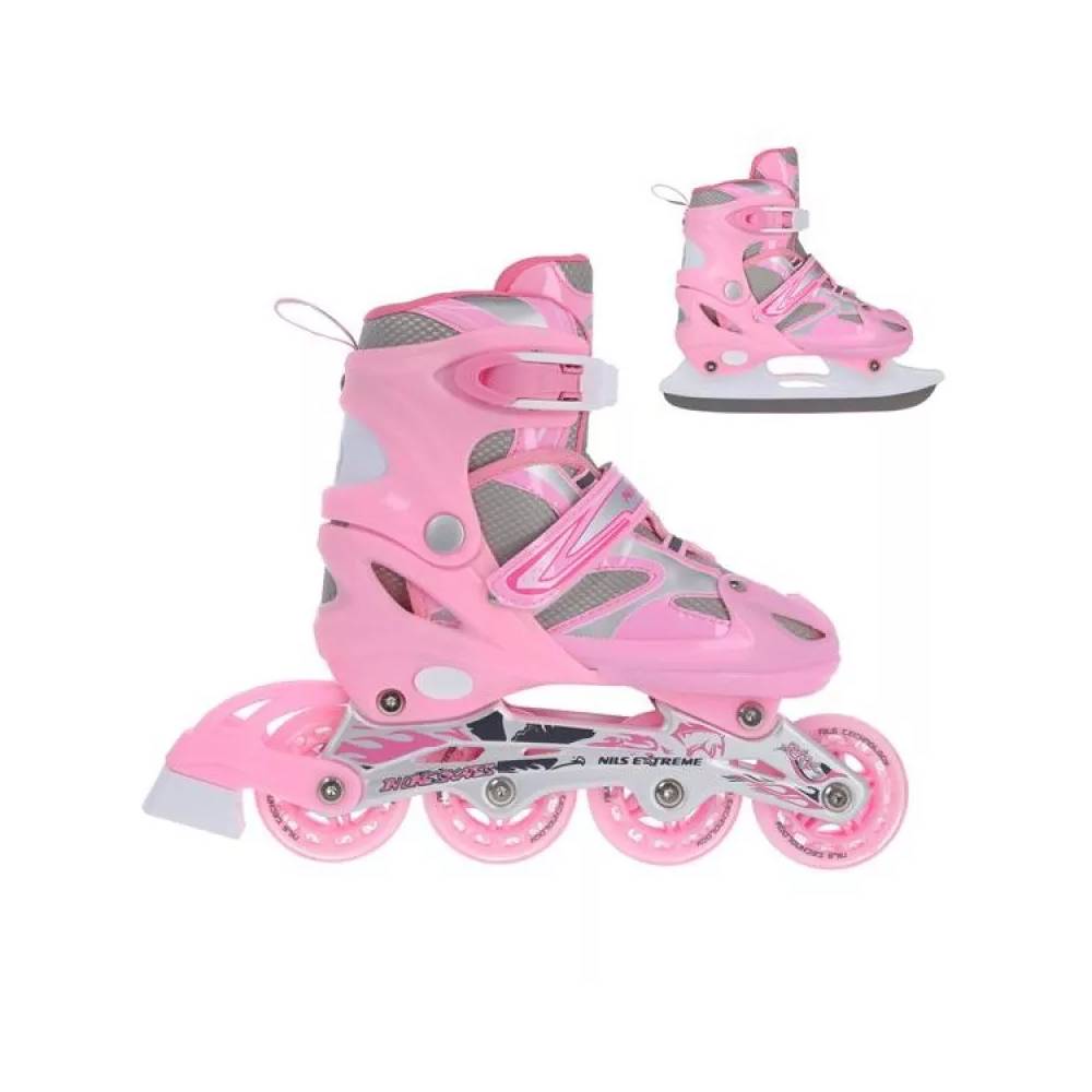 Riedučiai Nils Extreme 2in1 Pink r. 39-42 NH18366 A