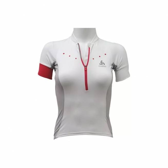 Marškinėliai Odlo Stand-Up Collar S / S 1/2 Zip Gavia W 410891-10000