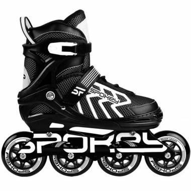 Inline riedučiai Spokey Khan Bk / Wh Jr 927032-927033