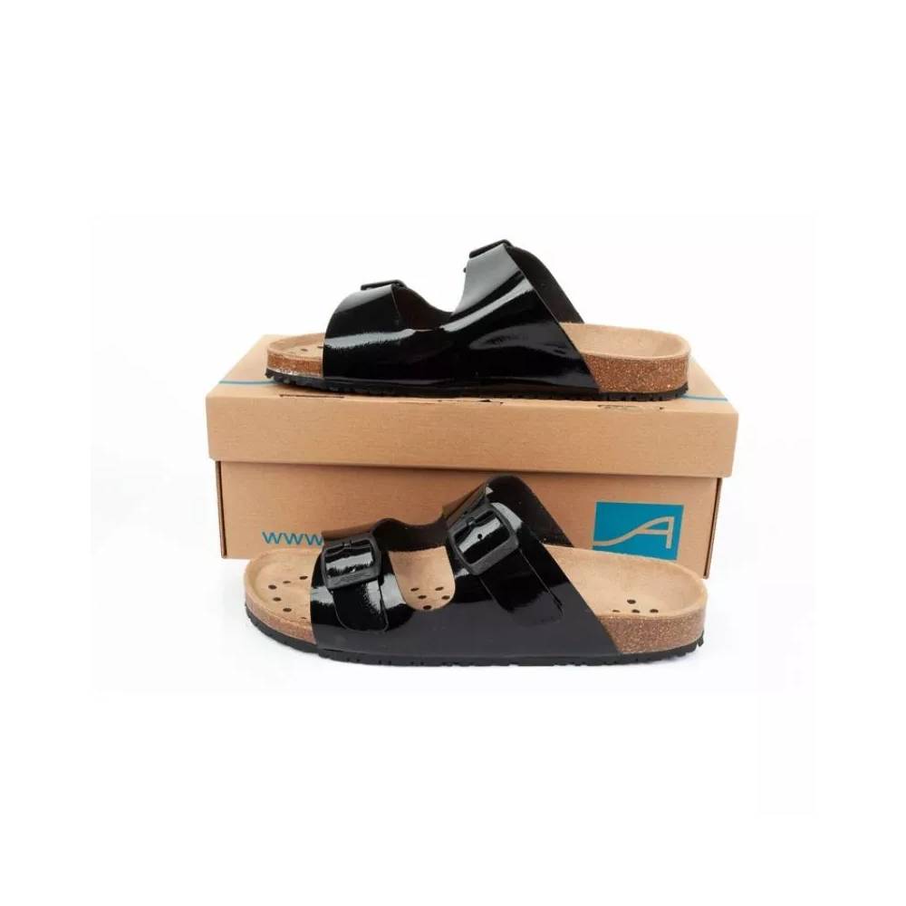 Abeba Sandalai Black W 8088 darbo šlepetės