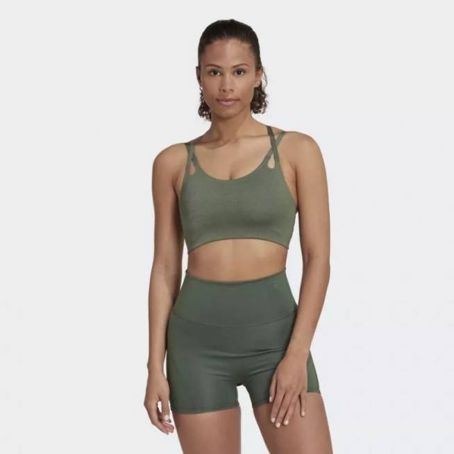 "Adidas Yoga Luxe Studio Light-Support Fire Bra W" HL8600