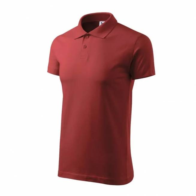 Malfini Single J. M MLI-20213 bordo spalvos polo marškinėliai