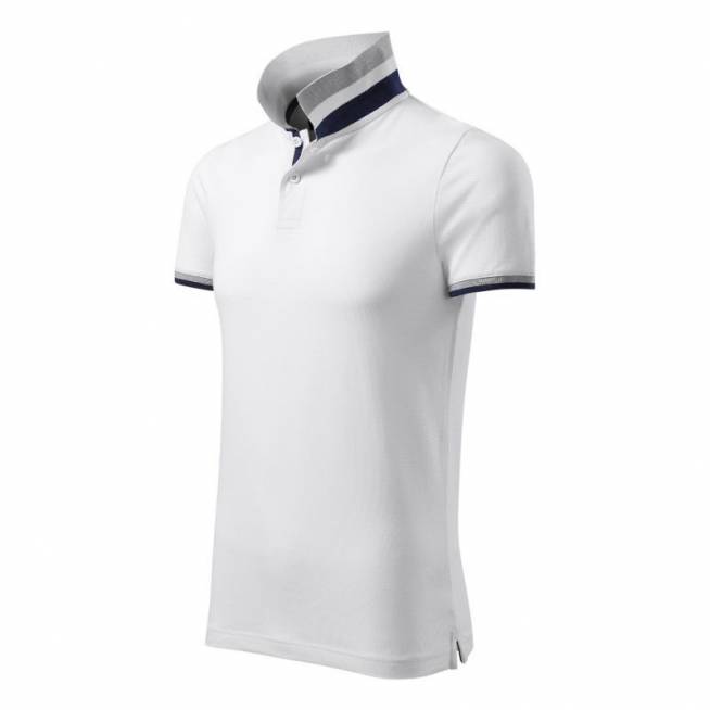 Malfini Collar Up M MLI-25600 balti polo marškinėliai