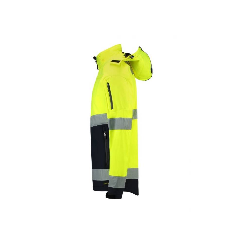 "Rimeck" dvispalvė EN ISO 20471 Softshell striukė M MLI-T5297 fluorescencinė geltona