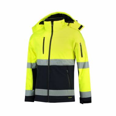 "Rimeck" dvispalvė EN ISO 20471 Softshell striukė M MLI-T5297 fluorescencinė geltona